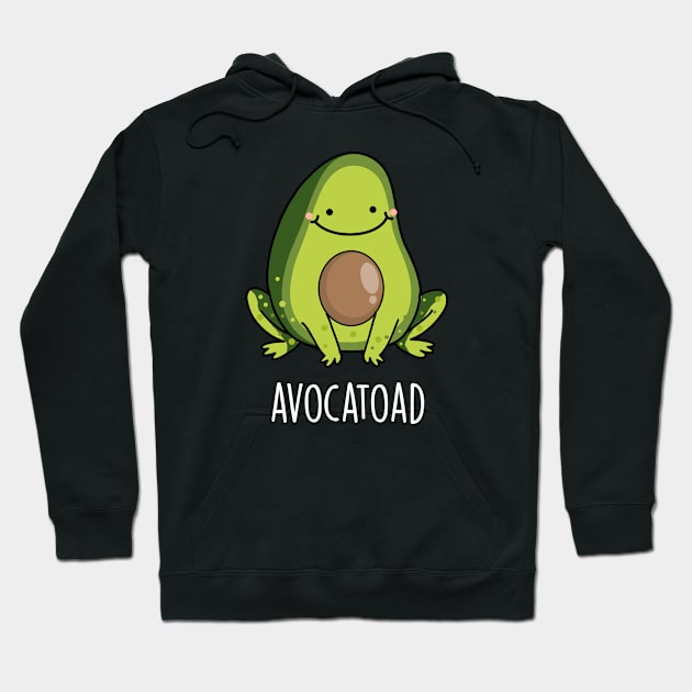 Avocatoad Funny Avocado Toad Pun Hoodie by punnybone